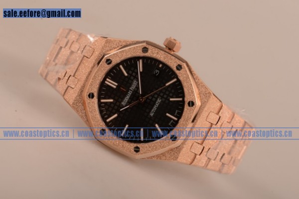 1:1 Replica Audemars Piguet Royal Oak 41MM Watch Rose Gold 15400OR.OO.1220OR.01D (EF) - Click Image to Close